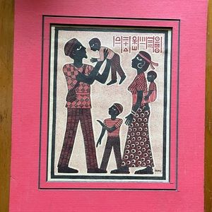 Ramu Artist, Egyptian Style Picture 8x10, Used, Good Condition